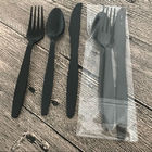 มีดส้อมพลาสติกแข็งและช้อนส้อมมีดช้อนสำหรับร้านอาหารคาเฟ่