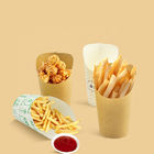 Grease Proof Takeout Fries ถ้วยกระดาษที่ใช้แล้วทิ้ง 14oz 16oz OEM สำหรับร้านอาหาร