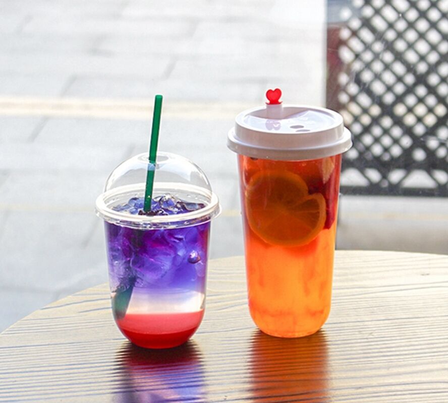 แก้วพลาสติกแบบใช้แล้วทิ้งพร้อมพื้นผิวเรียบ กล่องลูกฟูก เหมาะสำหรับงานจัดเลี้ยง งานปาร์ตี้ และสำนักงาน