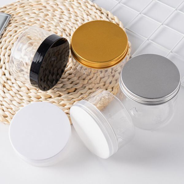 Wholesale Food Grade PET Plastic Jar with Lid – Clear Round Storage Container for Nuts, Biscuits, Snacks