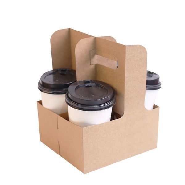 คราฟท์ Take Away ที่วางแก้วกาแฟสำหรับ 2 ขนาด 4 ถ้วย Customzied ขนาด